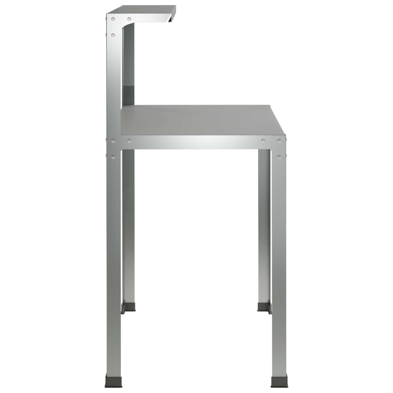 Τραπέζι φύτευσης 80 x 50 x 104 cm Γαλβανισμένος Χάλυβας Ασημί