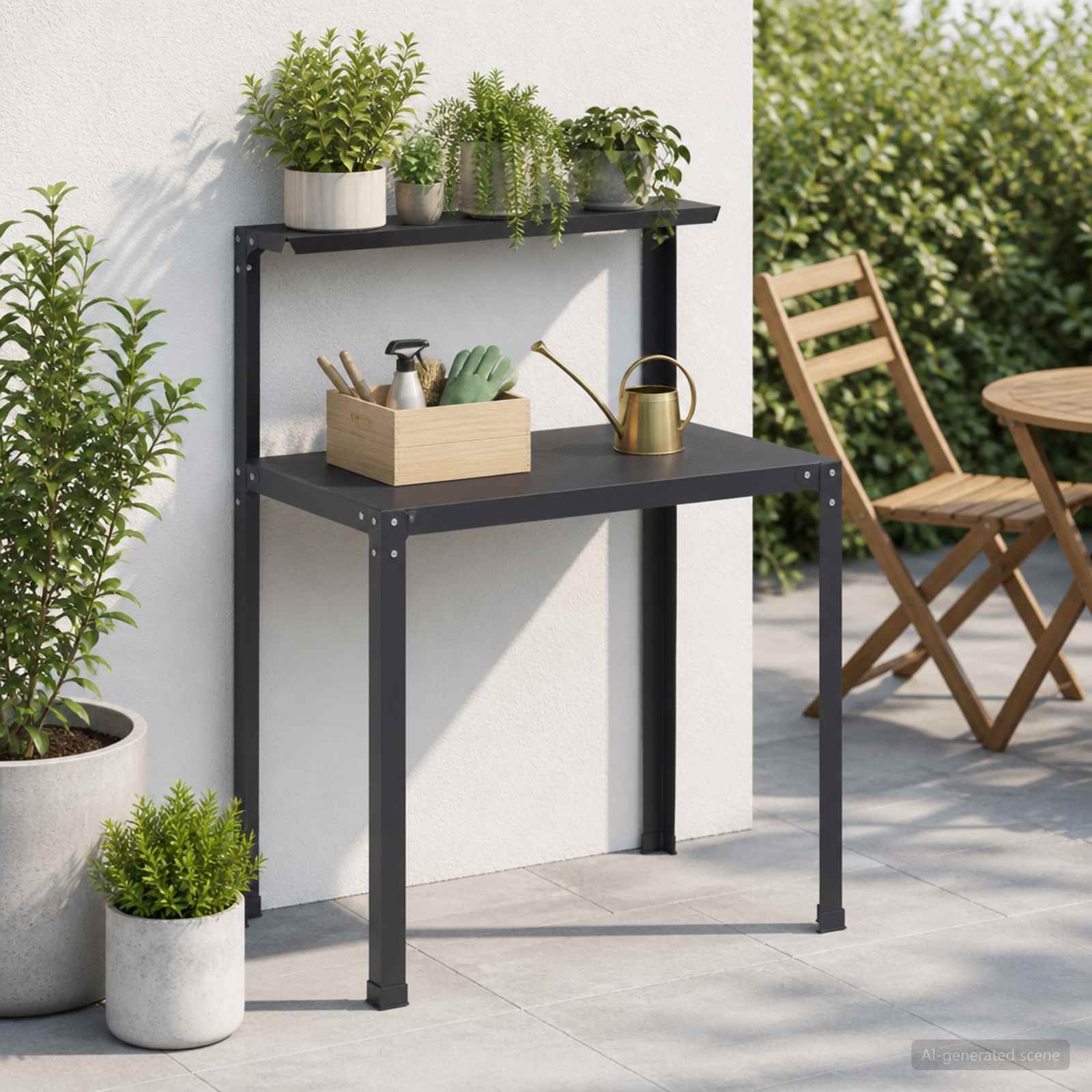 Τραπέζι φύτευσης 60 x 50 x 104 cm Χάλυβας με επίστρωση πούδρας
