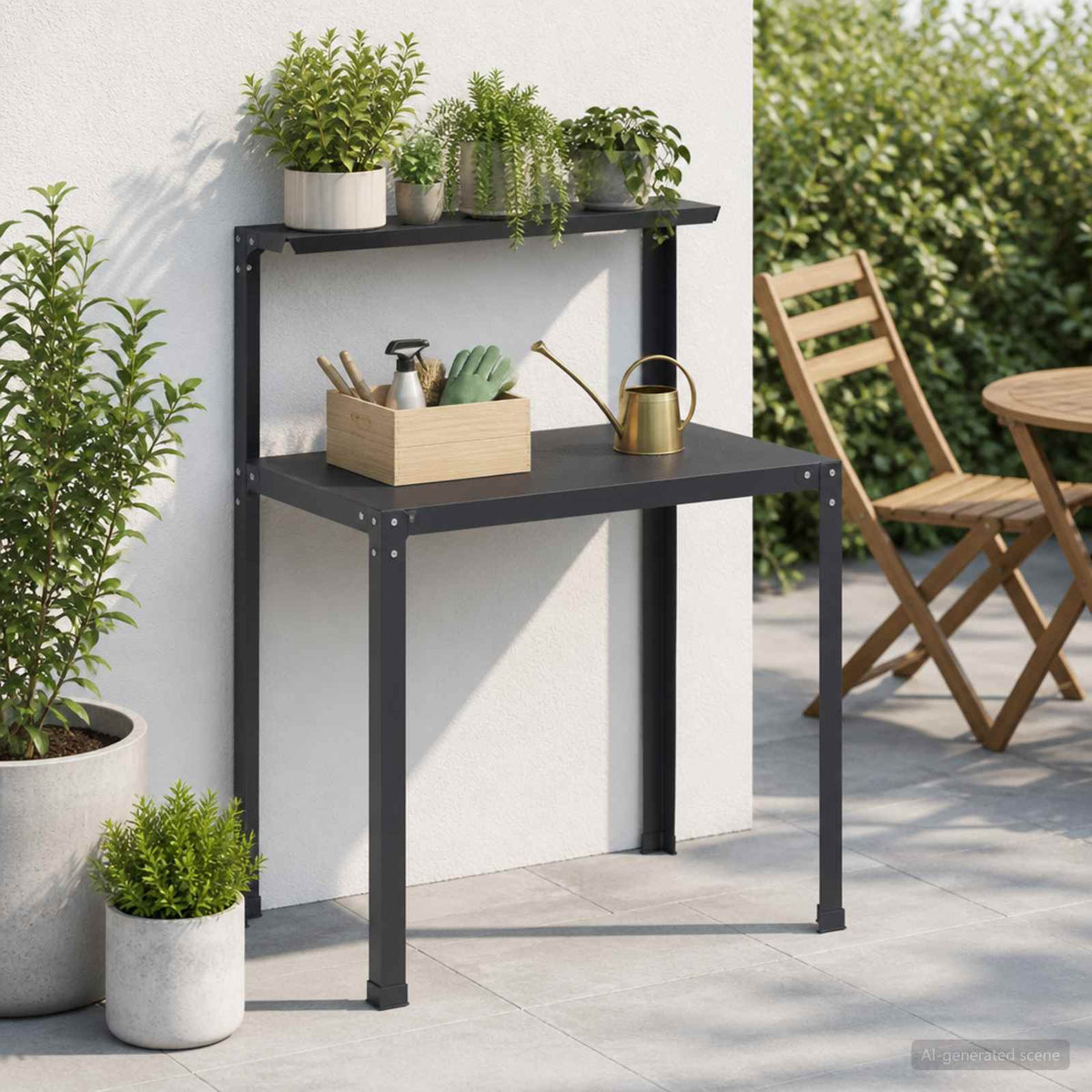 Τραπέζι φύτευσης 60 x 50 x 104 cm Χάλυβας με επίστρωση πούδρας