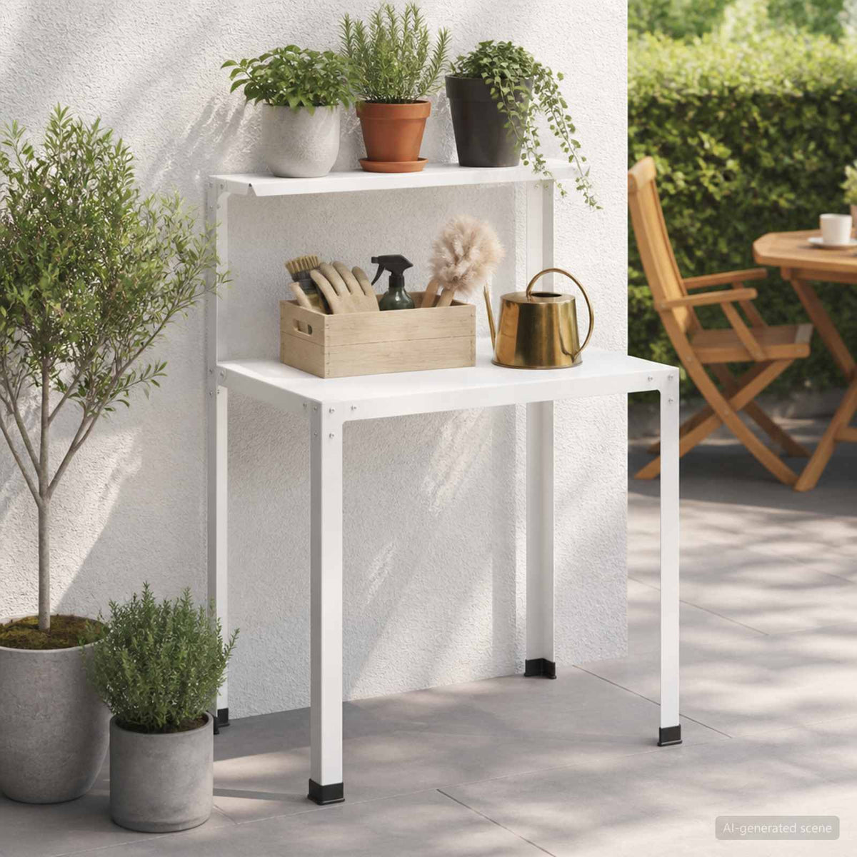 Τραπέζι φύτευσης 60 x 50 x 104 cm Χάλυβας με επίστρωση πούδρας - Pakobazaar