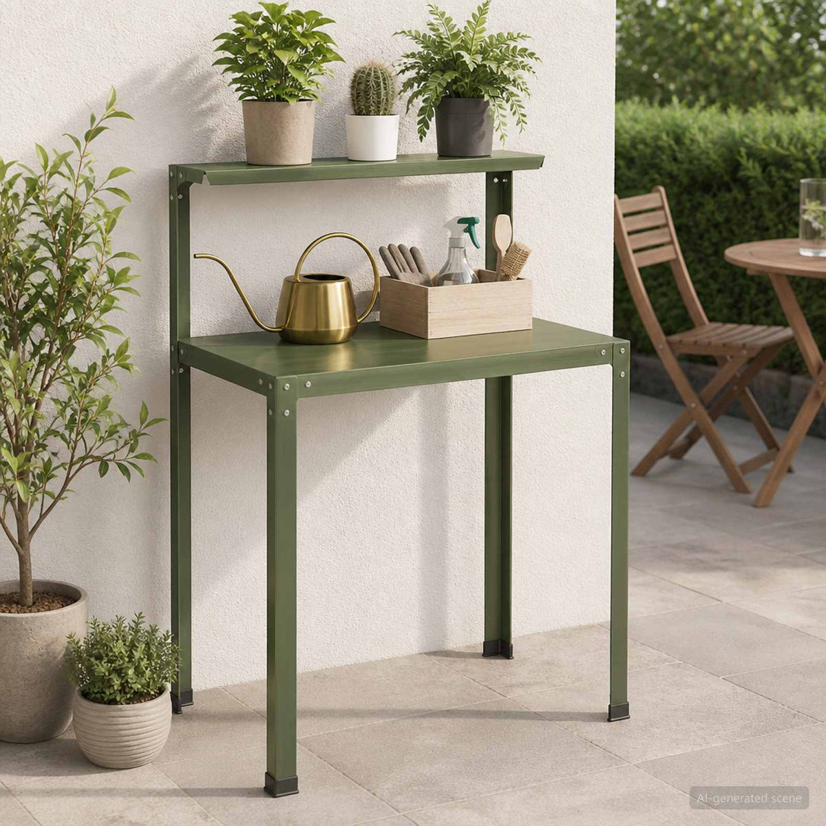 Τραπέζι φύτευσης 60 x 50 x 104 cm Χάλυβας με επίστρωση πούδρας