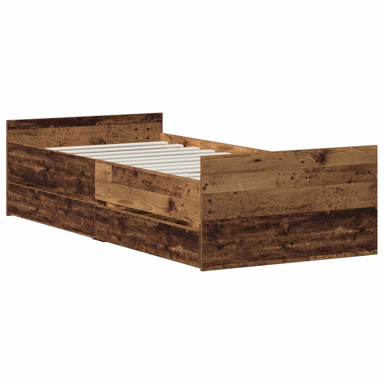 Σκελετός Κρεβατιού Παλαιωμένο ξύλο 100 x 200 cm - Pakobazaar
