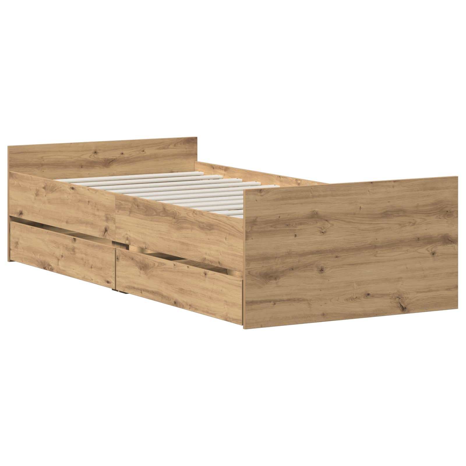 Σκελετός Κρεβατιού Artisan Δρυς 90 x 200 cm Επεξεργασμένο Ξύλο