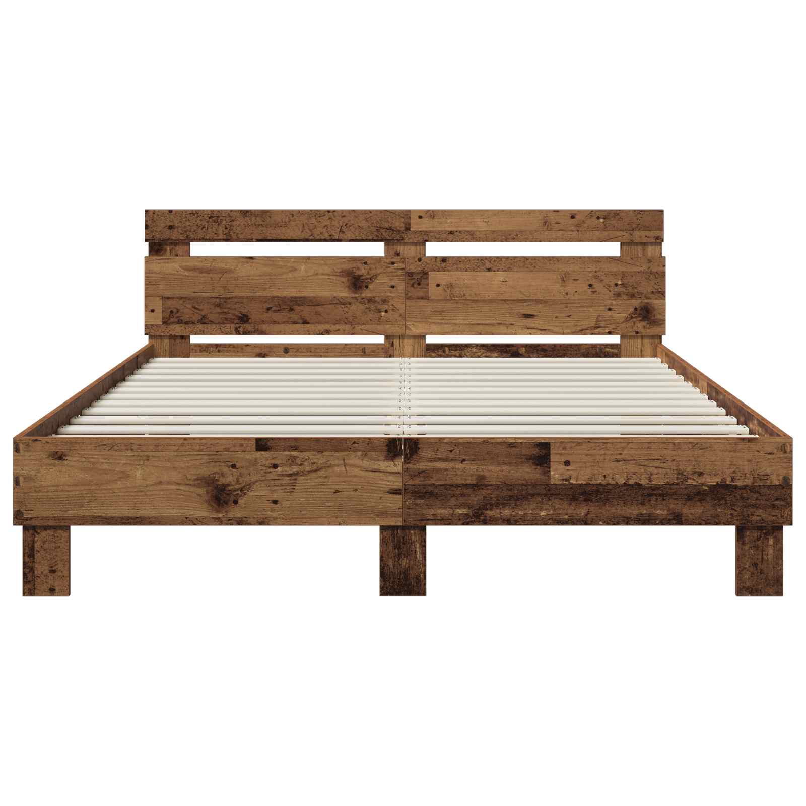 Σκελετός Κρεβατιού Παλαιωμένο ξύλο 140 x 190 cm