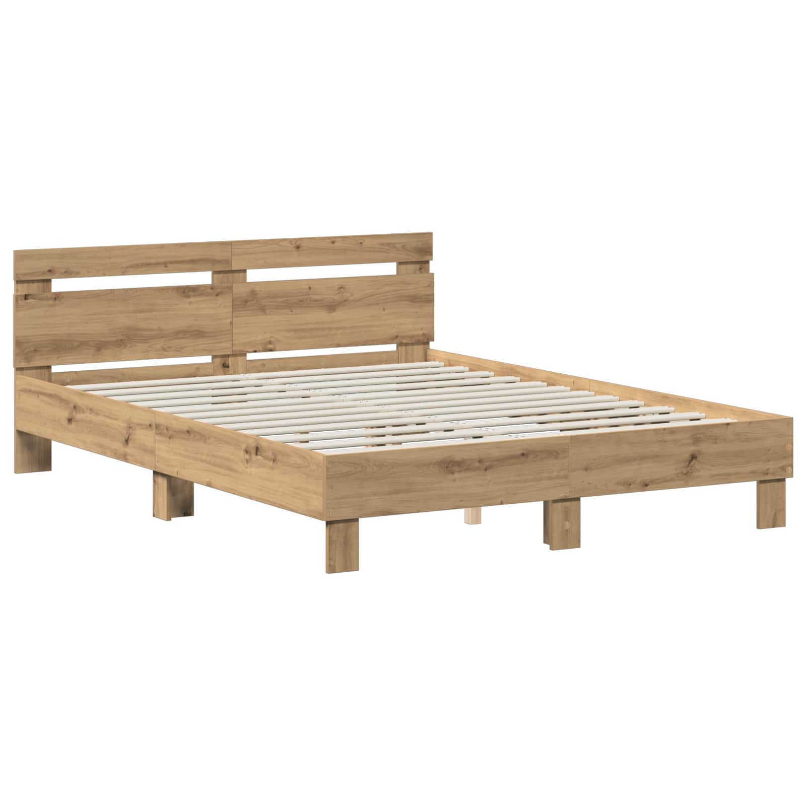 Σκελετός Κρεβατιού Artisan Δρυς 140 x 190 cm Επεξεργασμένο ξύλο