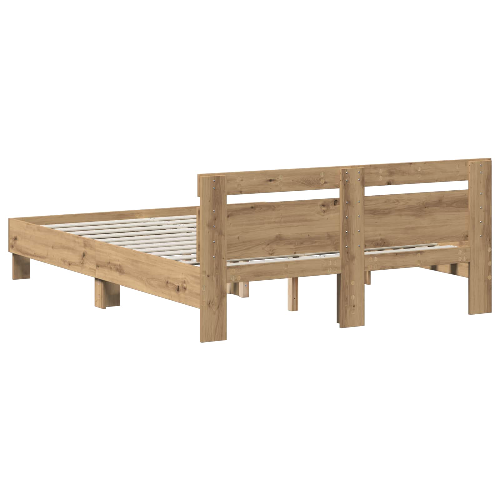 Σκελετός Κρεβατιού Artisan Δρυς 140 x 190 cm Επεξεργασμένο ξύλο