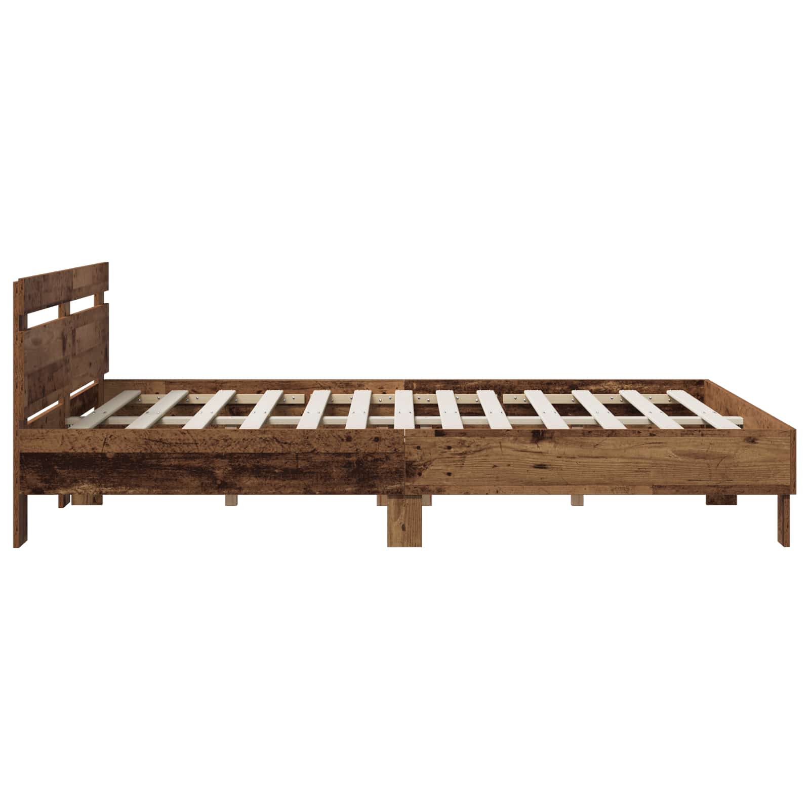 Σκελετός Κρεβατιού Παλαιωμένο ξύλο 135 x 190 cm
