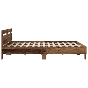 Σκελετός Κρεβατιού Παλαιωμένο ξύλο 135 x 190 cm - Pakobazaar