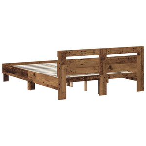 Σκελετός Κρεβατιού Παλαιωμένο ξύλο 120 x 190 cm - Pakobazaar