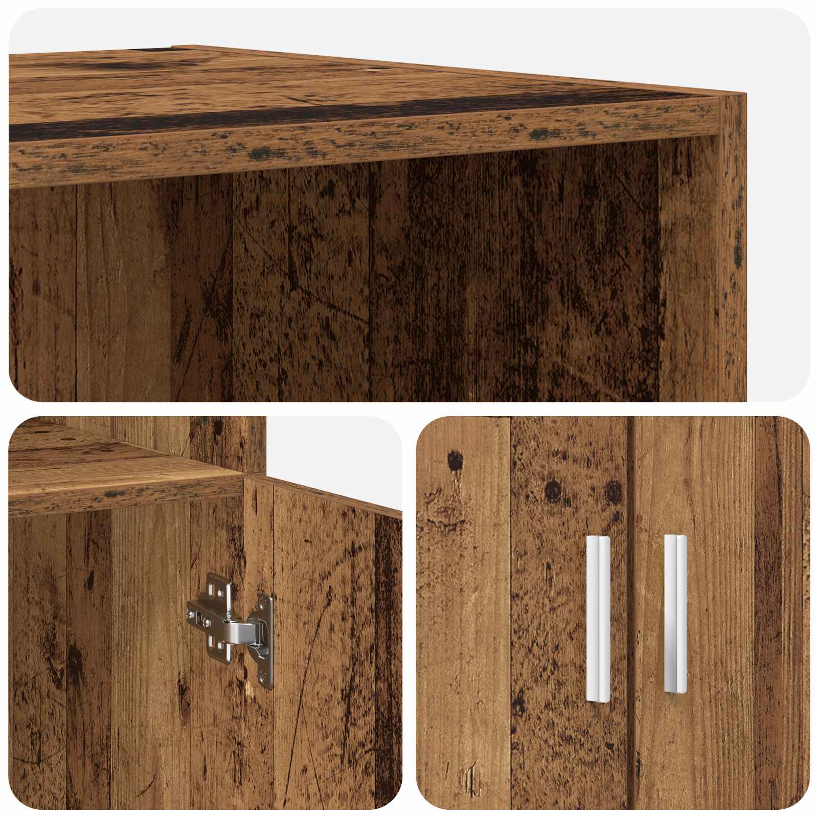 Highboard Παλαιωμένο ξύλο 70 x 42,5 x 185 εκ Επεξεργασμένο Ξύλο