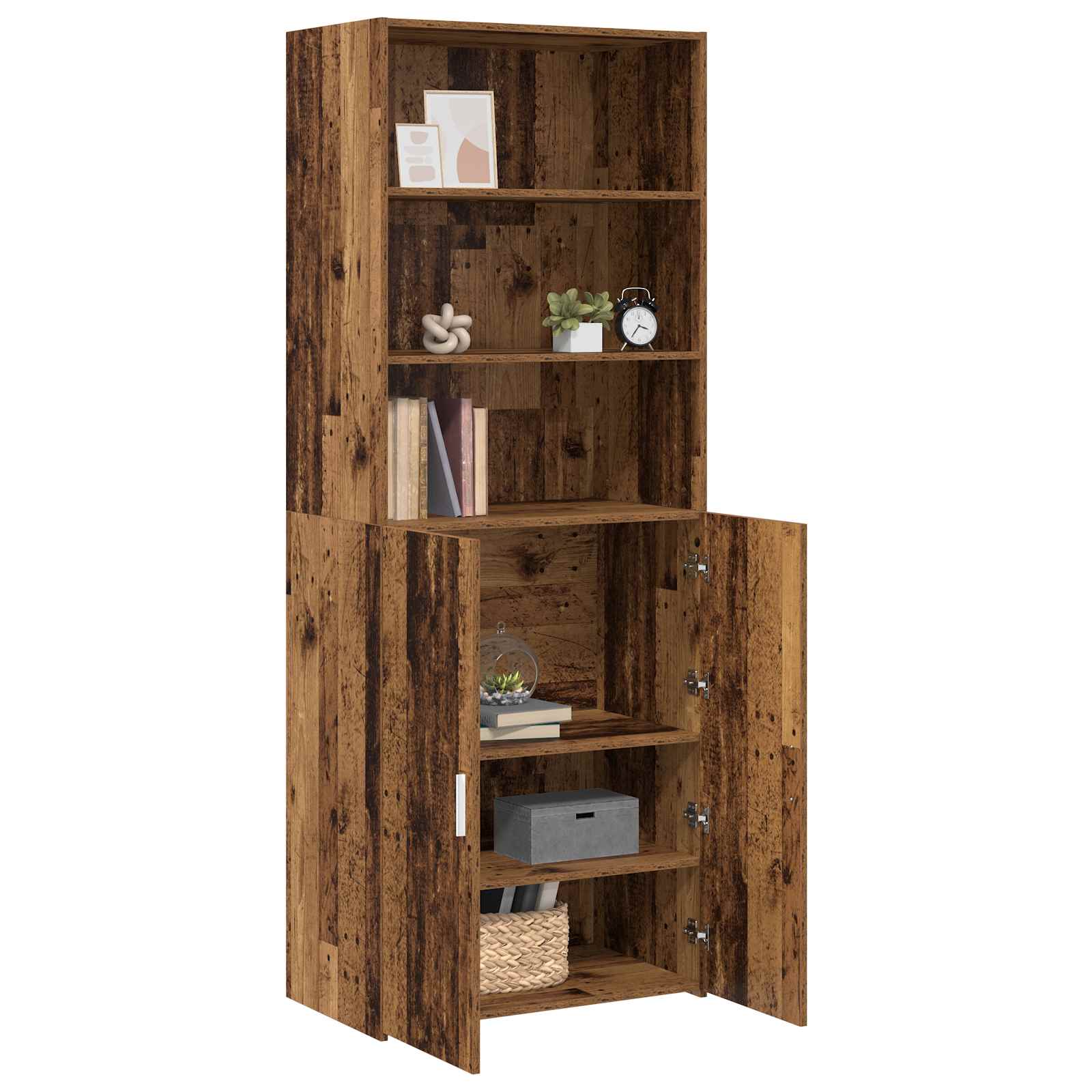 Highboard Παλαιωμένο ξύλο 70 x 42,5 x 185 εκ Επεξεργασμένο Ξύλο