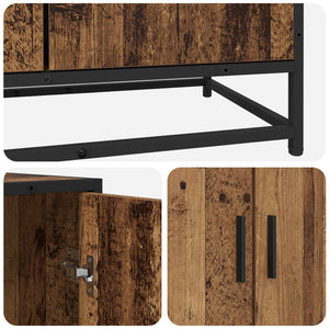 Πλαϊνό γραφείο Παλαιωμένο ξύλο 134 x 35 x 76 εκ. - Pakobazaar