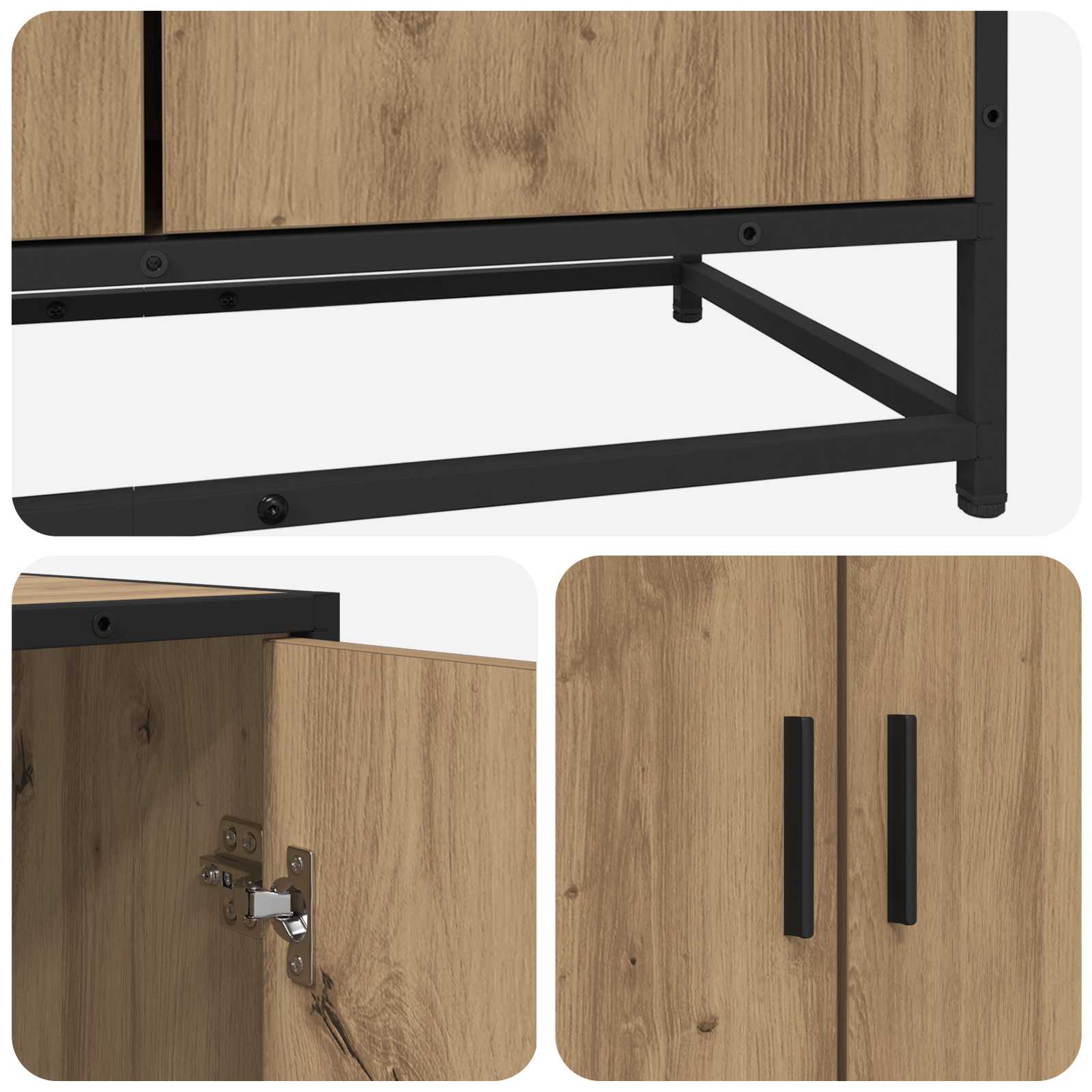 Πλαϊνό γραφείο Artisan Δρυς 134 x 35 x 76 εκ.