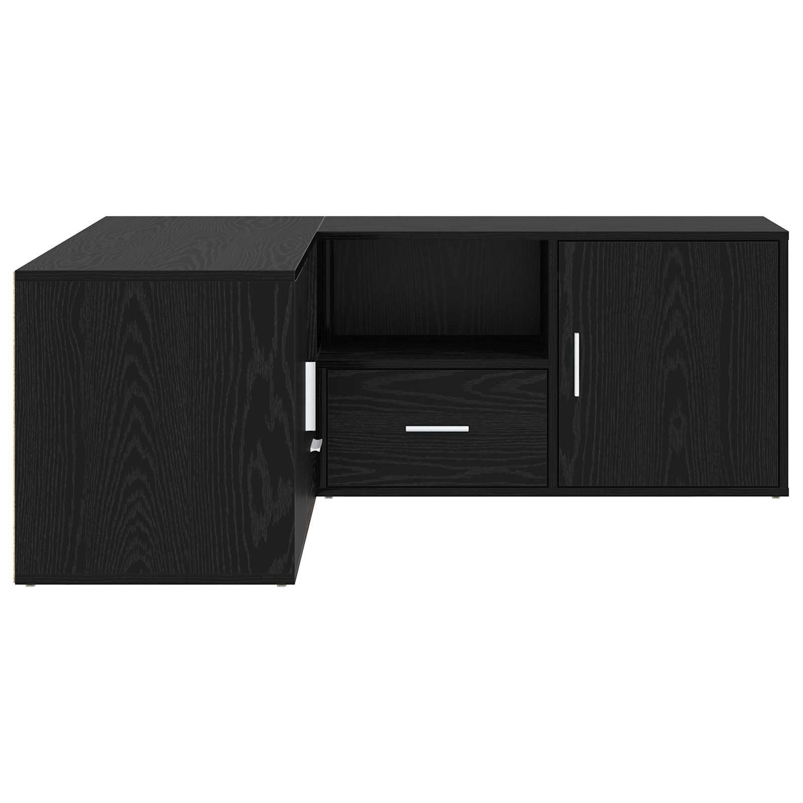 Γωνιακό Ντουλάπι Μαύρη Δρυς 200 x 40 x 45 εκ Επεξεργασμένο Ξύλο