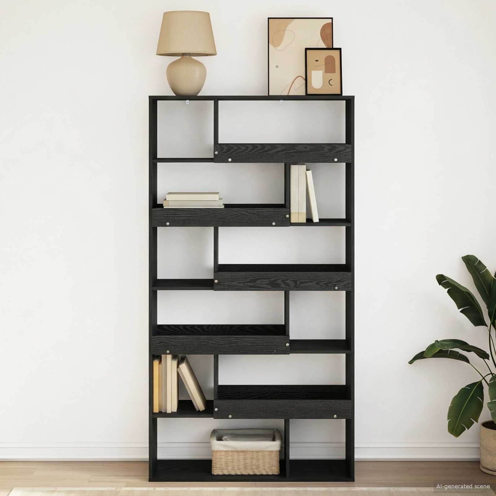 Ράφι βιβλίων Μαύρη δρυς 100 x 33 x 156,5 εκ Επεξεργασμένο ξύλο