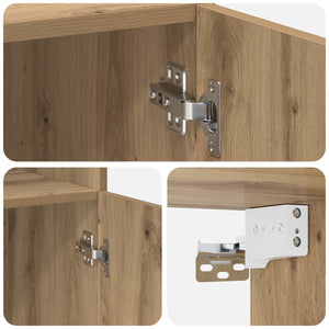Ντουλάπα Αποθήκευσης με Ράφια Artisan Δρυς 70 x 42,5 x 225 εκ - Pakobazaar