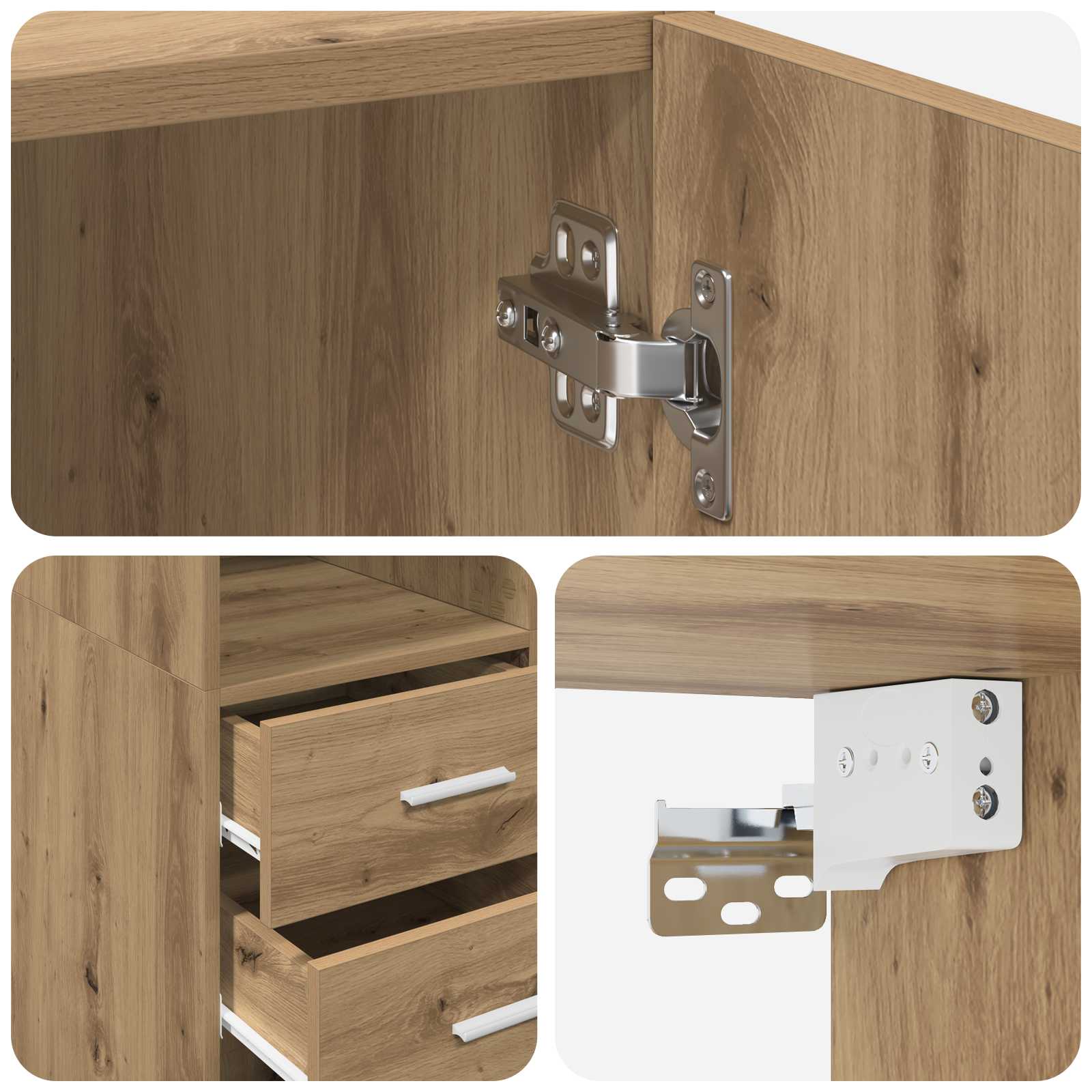 Ντουλάπα Αποθήκευσης με Ράφια Artisan Δρυς 70 x 42,5 x 225 εκ - Pakobazaar