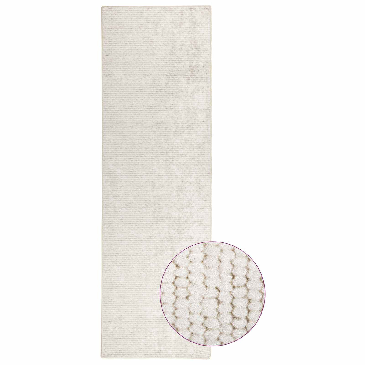 Χαλί Κρεμ 50 x 200 cm 100% Πολυεστέρας 3 mm Πλένεται
