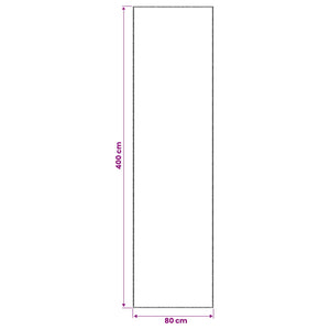 Χαλί Κρεμ 80 x 400 cm 100% Πολυεστέρας 3 mm Πλένεται