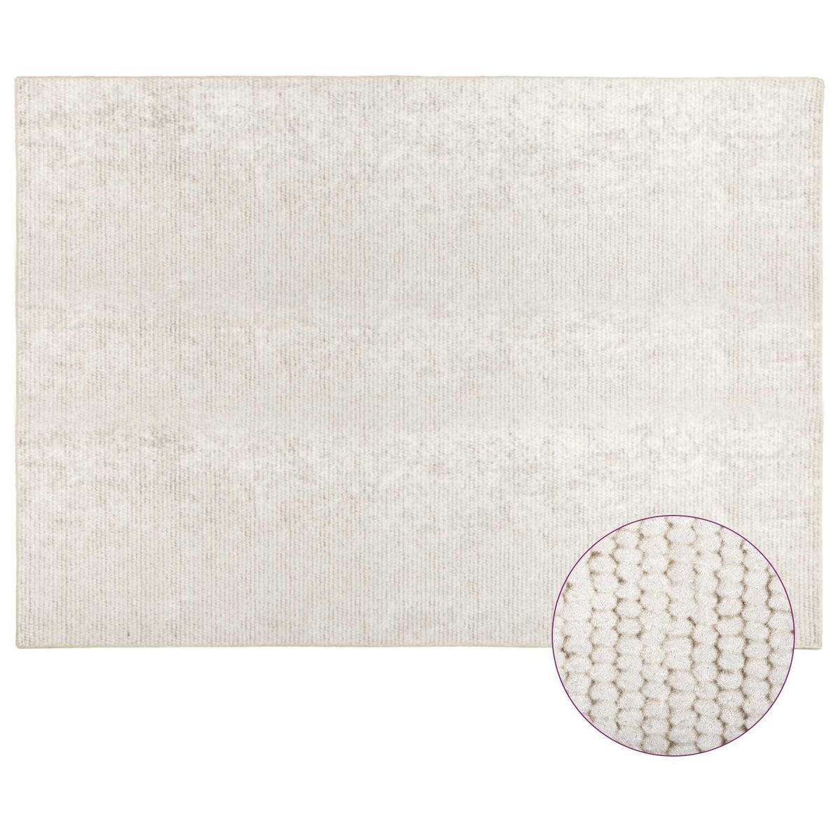 Χαλί Κρεμ 160 x 230 cm 100% Πολυεστέρας 3 mm Πλένεται - Pakobazaar
