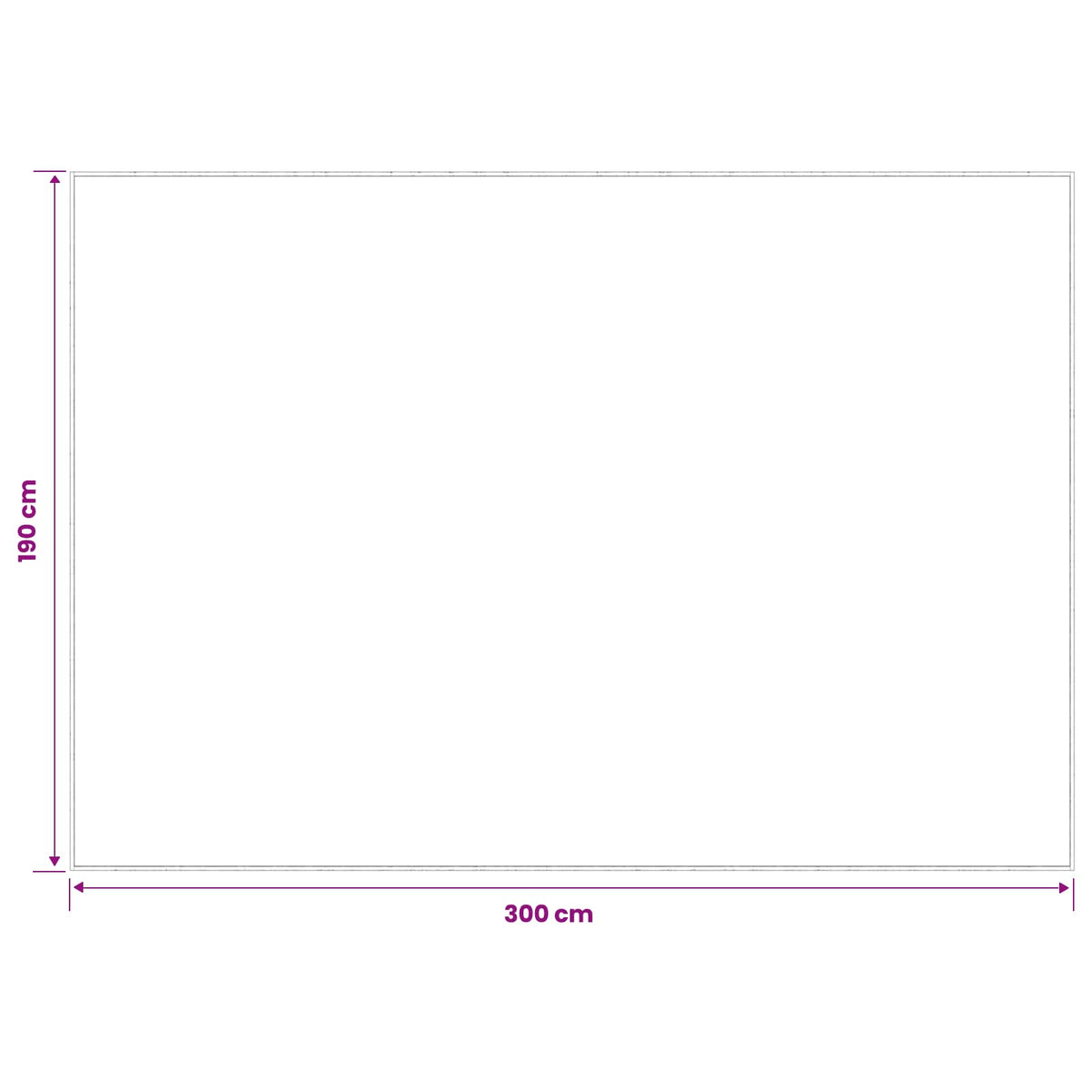 Χαλί Κρεμ 190 x 300 cm 100% Πολυεστέρας 3 mm Πλένεται