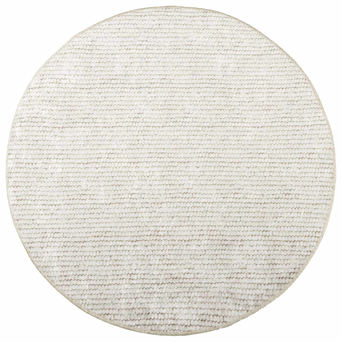 Χαλί Κρεμ Ø 120 cm 100% Πολυεστέρας 3 mm Πλένεται