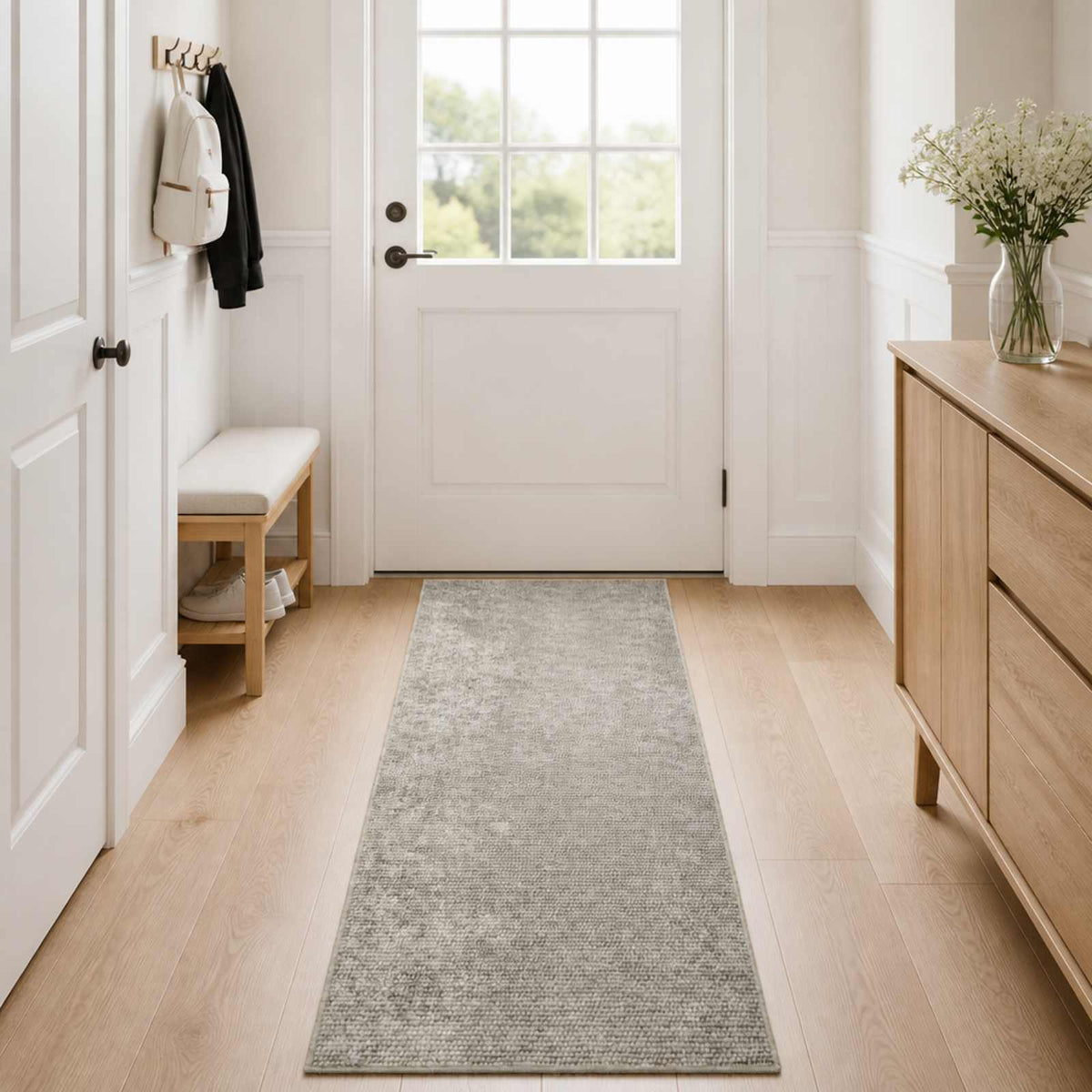 Χαλί Μπεζ 50 x 150 cm 100% Πολυεστέρας 3 mm Πλένεται