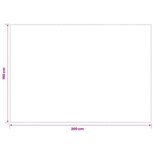 Χαλί Μπεζ 190 x 300 cm 100% Πολυεστέρας 3 mm Πλένεται