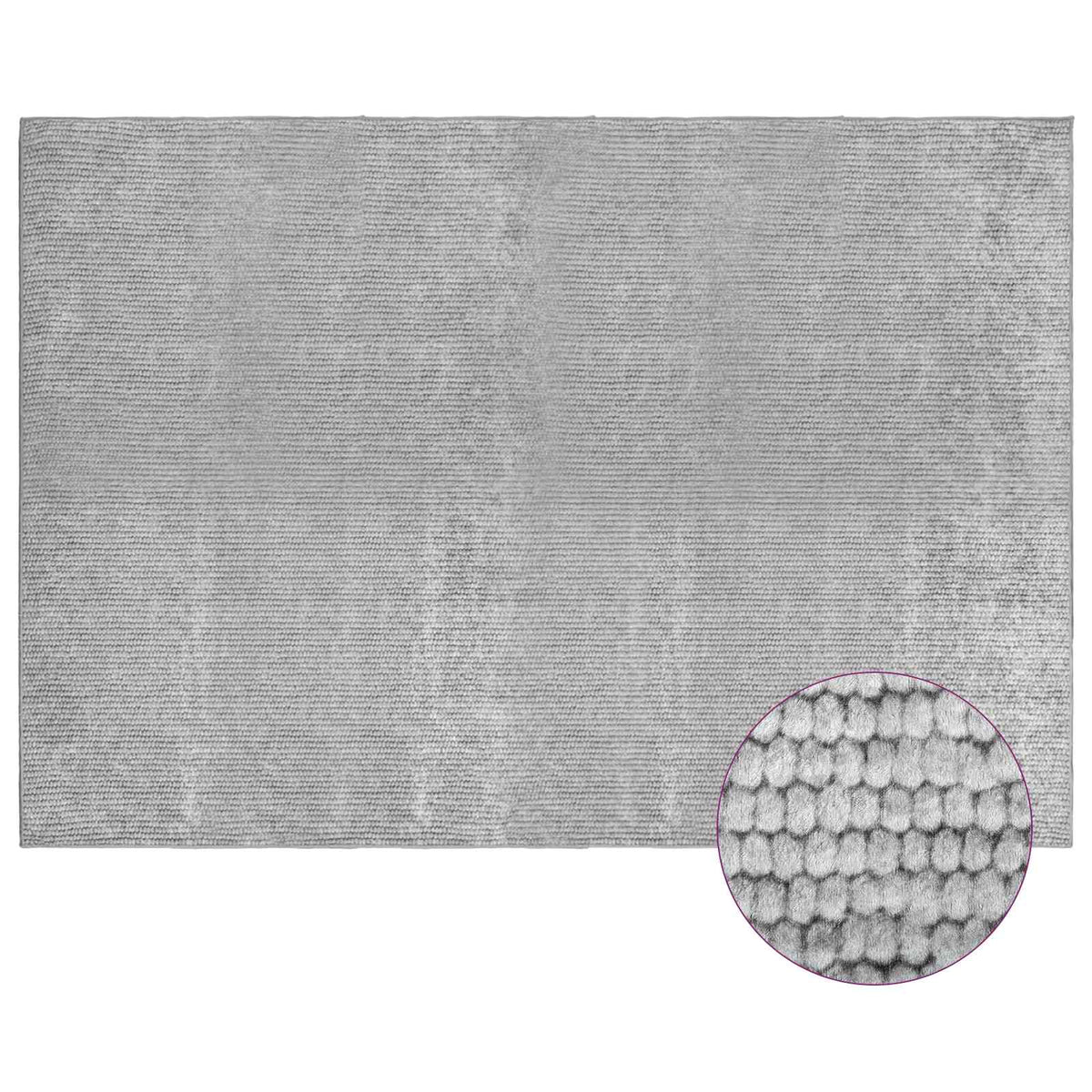 Χαλί Γκρι 120 x 180 cm 100% Πολυεστέρας 3 mm Πλένεται - Pakobazaar