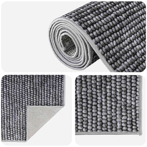 Χαλί Ανθρακί 50 x 200 cm 100% Πολυεστέρας 3 mm Πλένεται