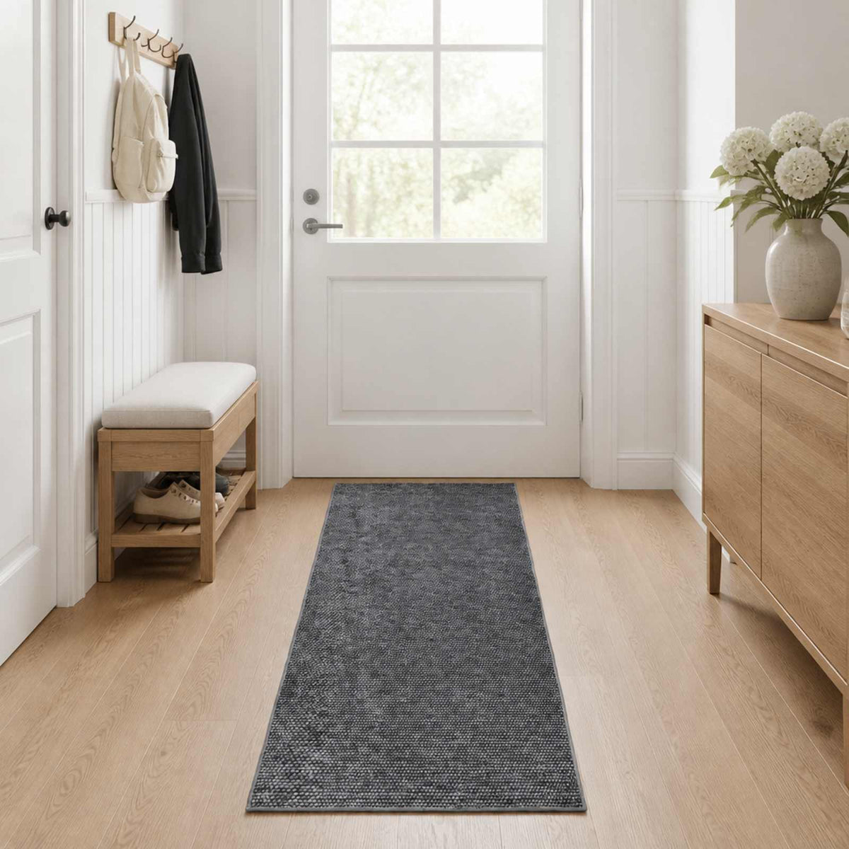 Χαλί Ανθρακί 100 x 150 cm 100% Πολυεστέρας 3 mm Πλένεται