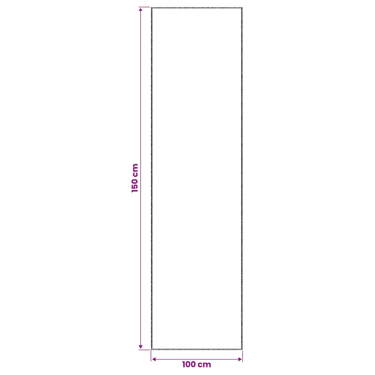 Χαλί Ανθρακί 100 x 150 cm 100% Πολυεστέρας 3 mm Πλένεται
