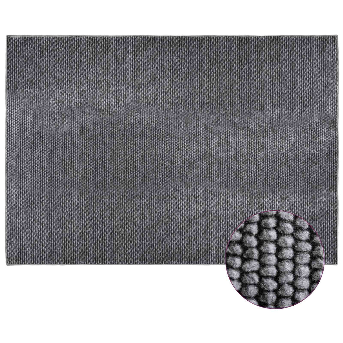Χαλί Ανθρακί 120 x 180 cm 100% Πολυεστέρας 3 mm Πλένεται