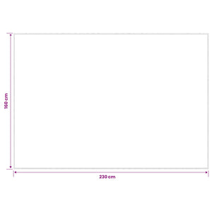 Χαλί Ανθρακί 160 x 230 cm 100% Πολυεστέρας 3 mm Πλένεται