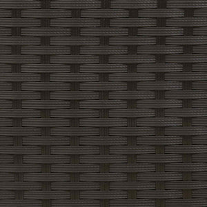 Σετ Καναπέ 8 τμχ. Μαύρο Πολυ-ρακί και Χάλυβας