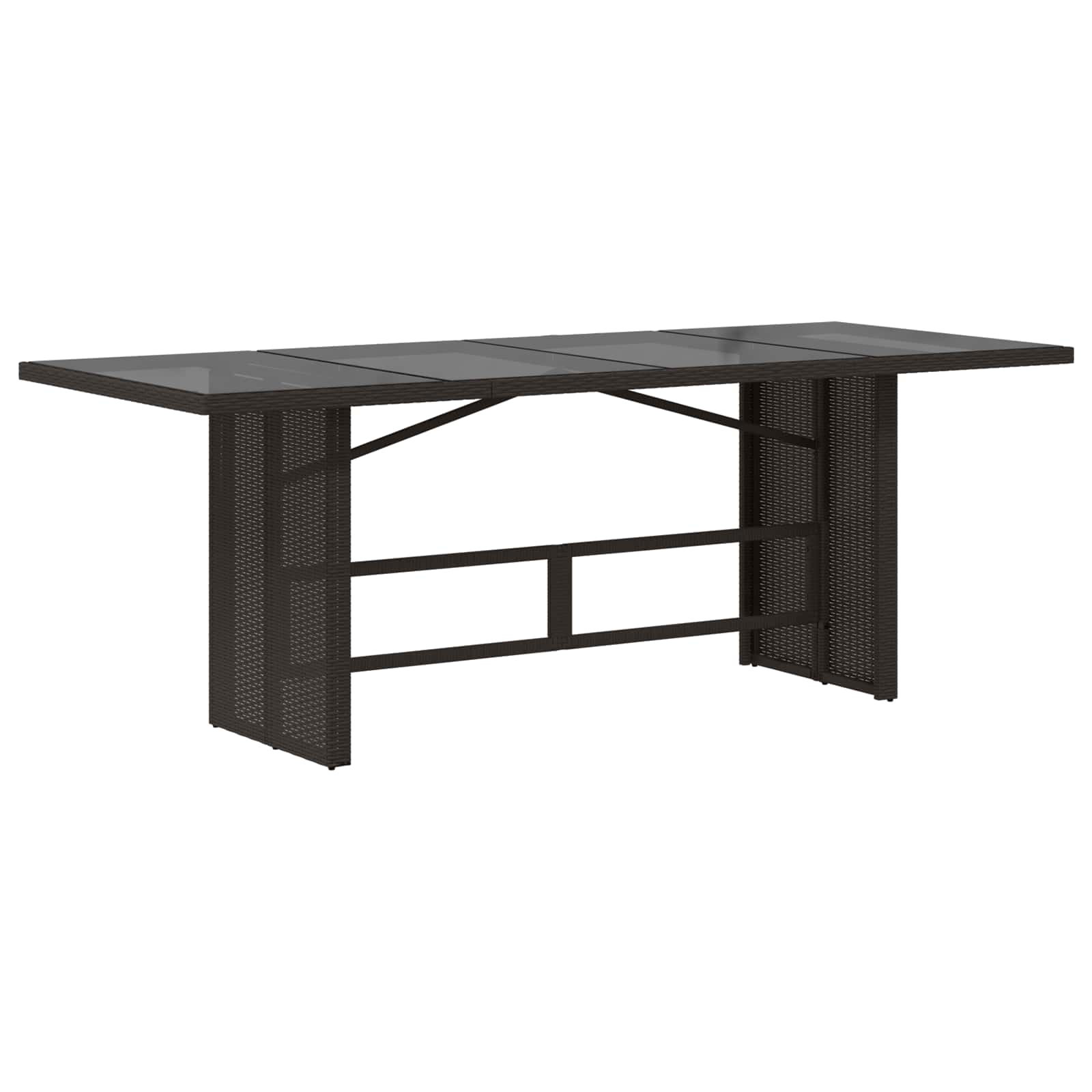Σετ Εξωτερικής Τραπέζης 9 τμχ. Μαύρο συνθετικό ρατάν - Pakobazaar