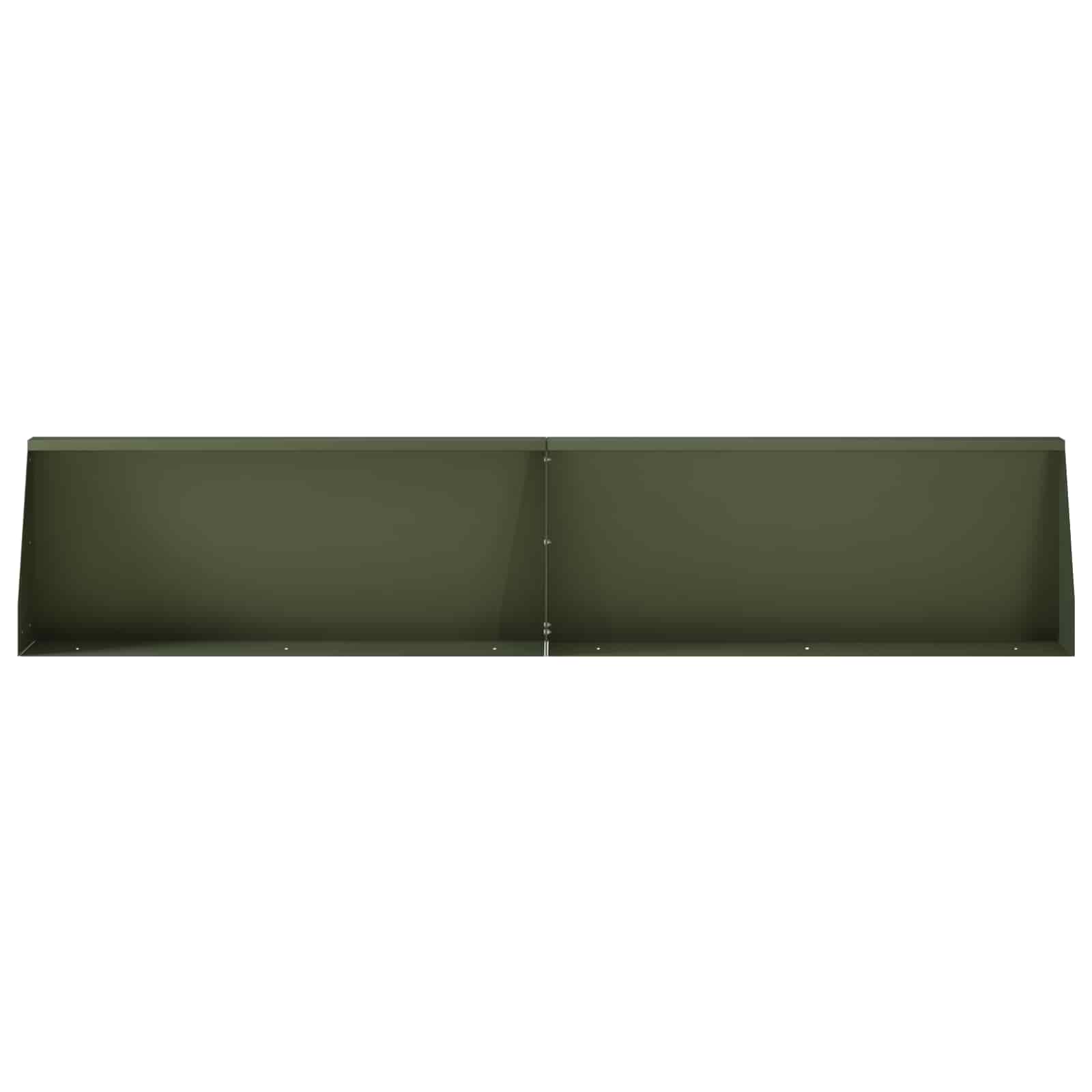 Τοίχος Στήριξης 4 τμχ. 100 x 12 x 30 εκ Ατσάλι Λαδί