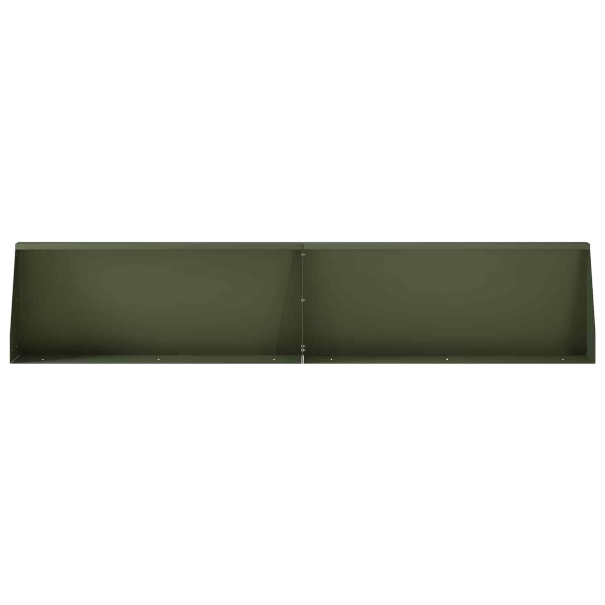 Τοίχος Στήριξης 4 τμχ. 100 x 12 x 40 εκ Ατσάλι Λαδί - Pakobazaar