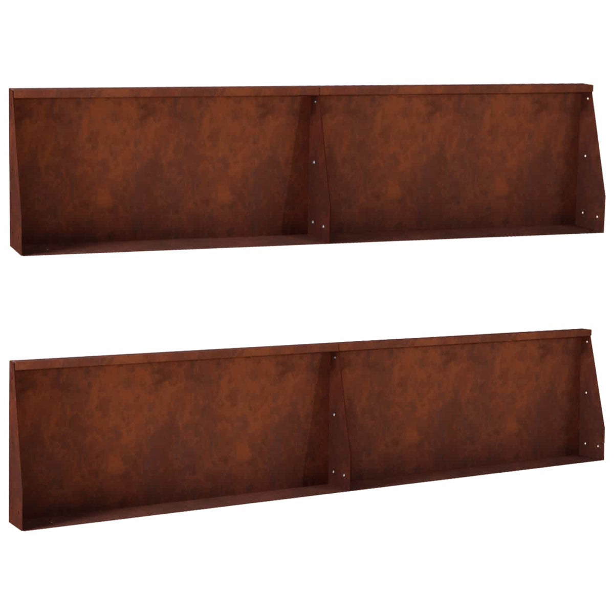 Τοίχος Στήριξης 4 τμχ. 100 x 12 x 40 εκ Σκ rusty - Pakobazaar