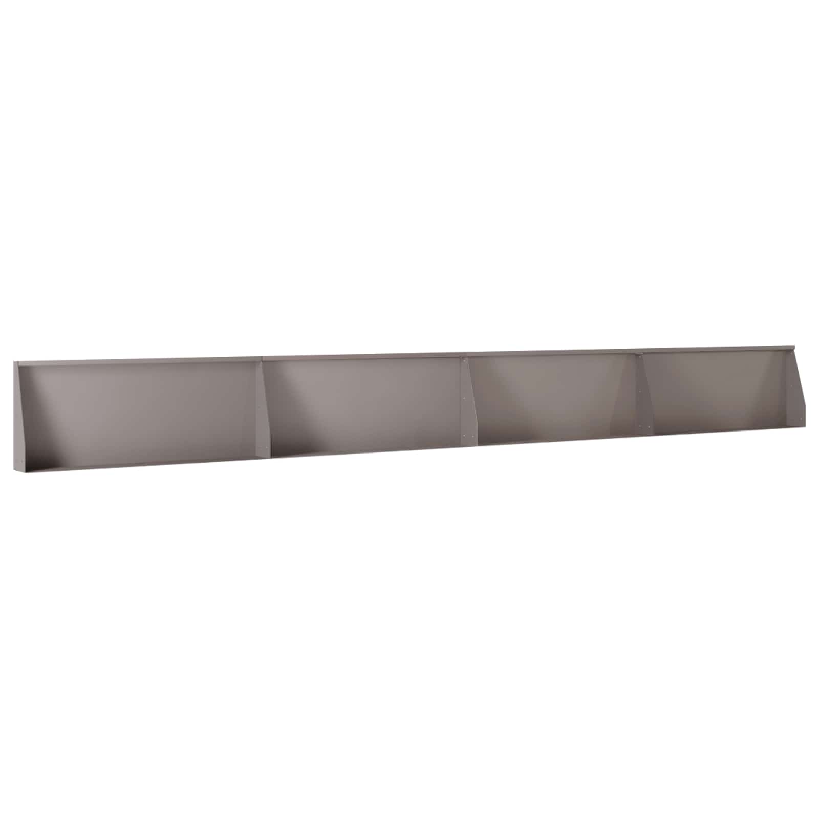 Τοίχος Στήριξης 4 τμχ. 100 x 12 x 50 εκ Σκ rusty