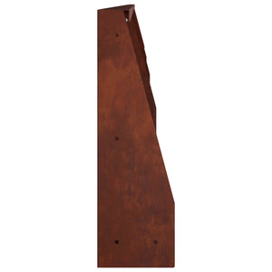 Τοίχος Στήριξης 4 τμχ. 100 x 12 x 50 εκ Σκ rusty