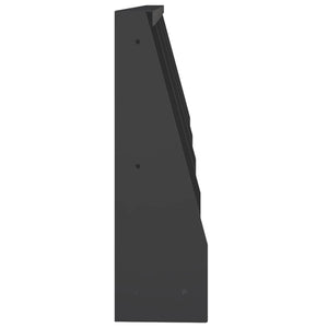 Τοίχος Στήριξης 4 τμχ. 40 x 12 x 30 εκ. Ατσάλι Μαύρο