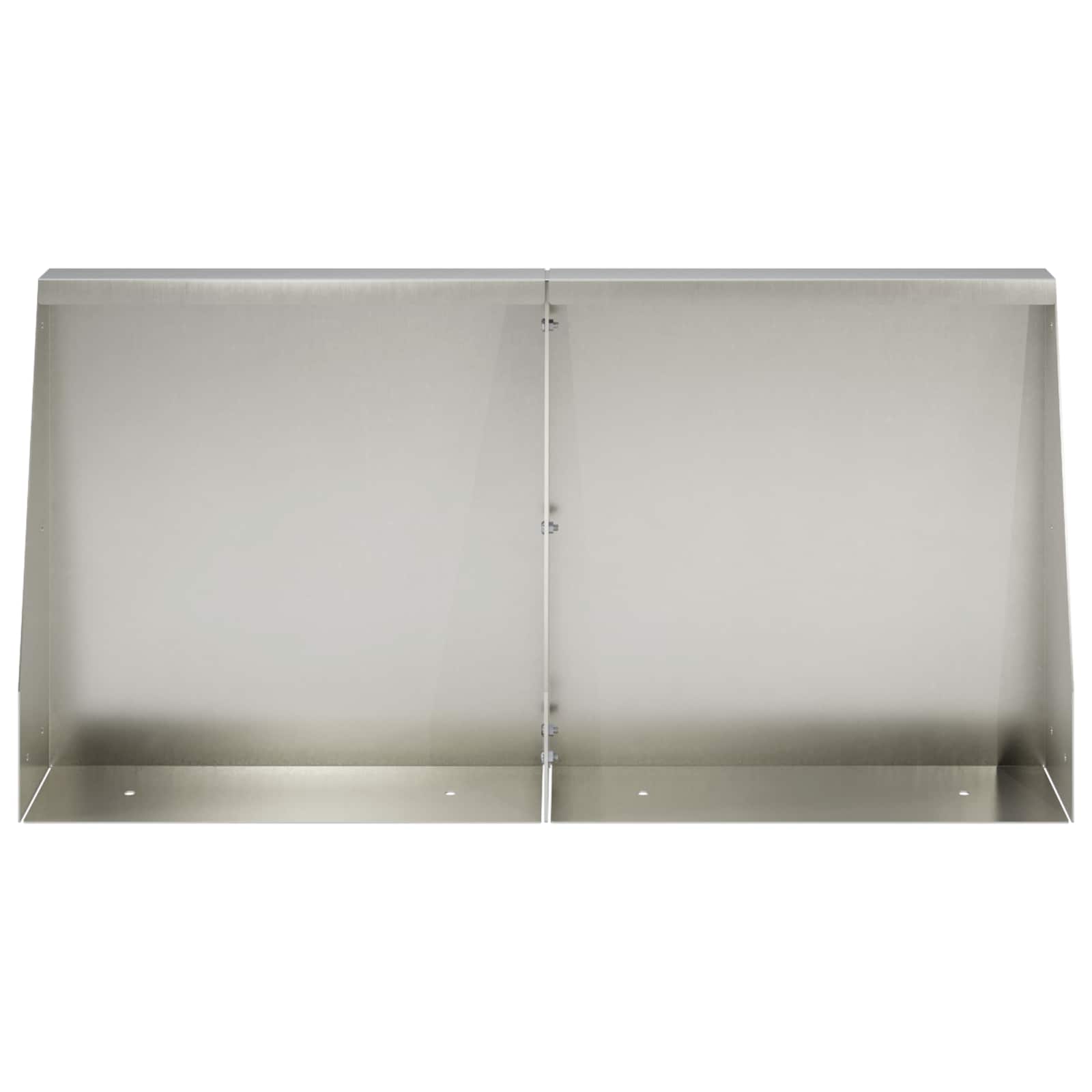Τοίχος Στήριξης 4 τμχ. 40 x 12 x 30 εκ. Ανοξείδωτο Ατσάλι Ασημί - Pakobazaar
