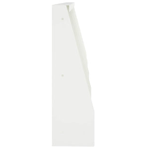 Τοίχος Στήριξης 4 τμχ. 40 x 12 x 40 εκ. Ατσάλι Λευκό - Pakobazaar