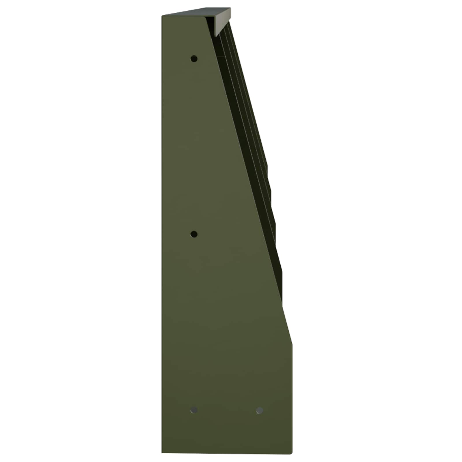 Τοίχος Στήριξης 4 τμχ. 40 x 12 x 40 εκ. Ατσάλι Λαδί - Pakobazaar