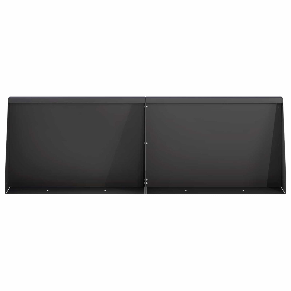 Τοίχος Στήριξης 4 τμχ. 60 x 12 x 50 εκ. Ατσάλι Μαύρο - Pakobazaar
