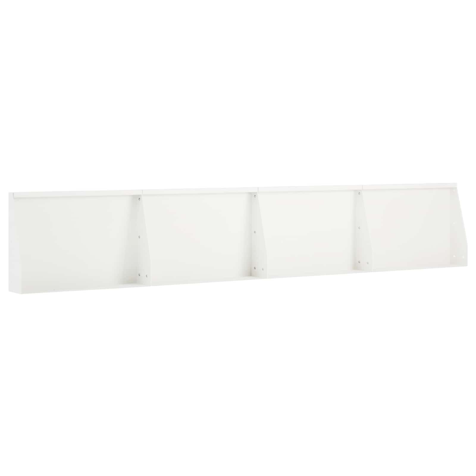 Τοίχος Στήριξης 4 τμχ. 60 x 12 x 50 εκ. Ατσάλι Λευκό - Pakobazaar
