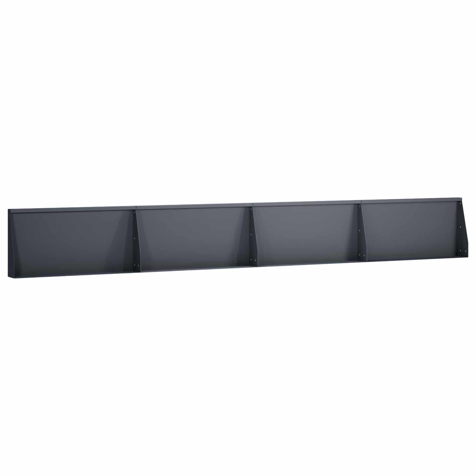 Τοίχος Στήριξης 4 τμχ. 80 x 12 x 30 εκ Ατσάλι Ανθρακί