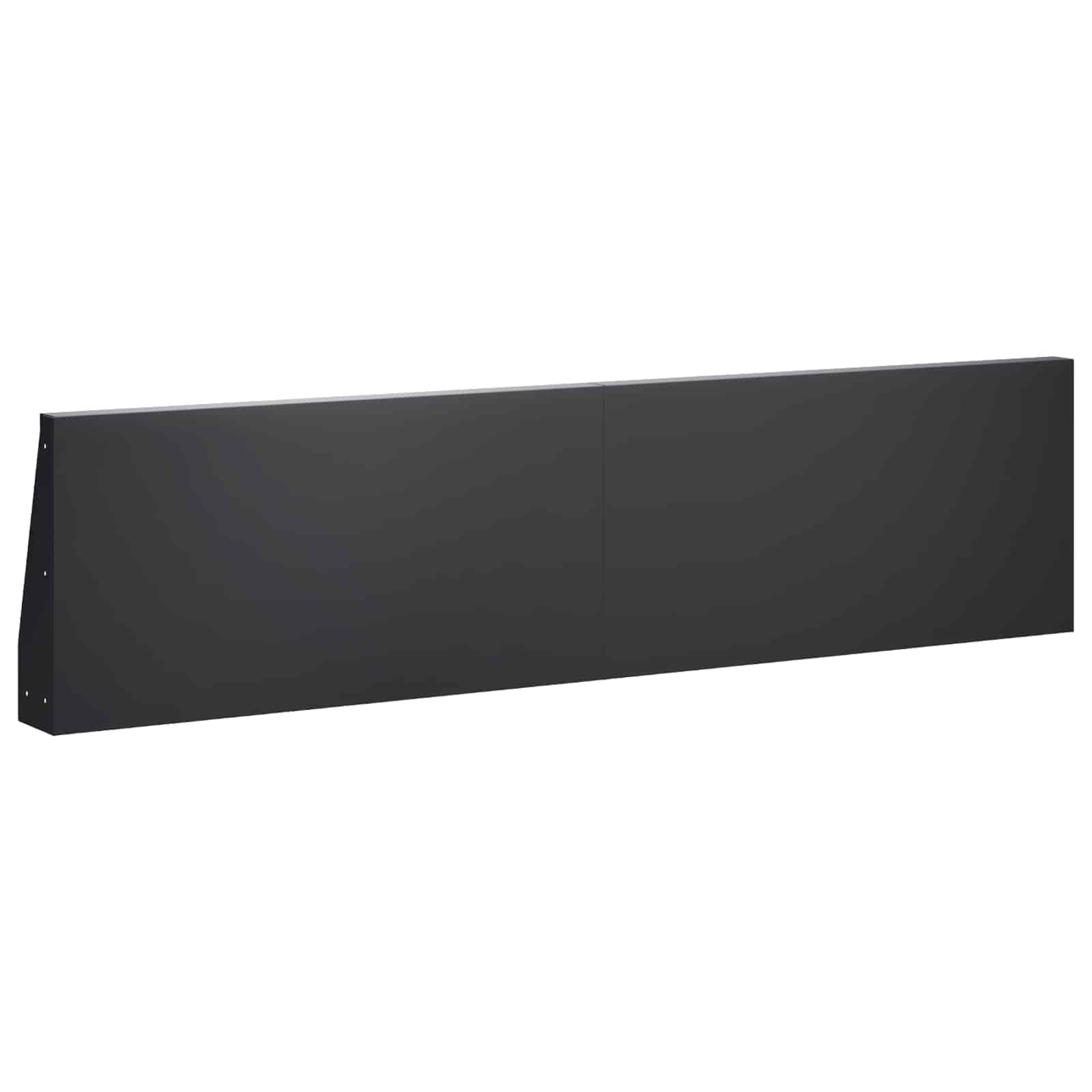 Τοίχος Στήριξης 4 τμχ. 80 x 12 x 40 εκ. Ατσάλι Μαύρο - Pakobazaar