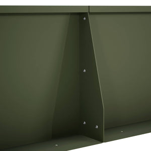 Τοίχος Στήριξης 4 τμχ. 80 x 12 x 50 εκ. Ατσάλι Λαδί - Pakobazaar